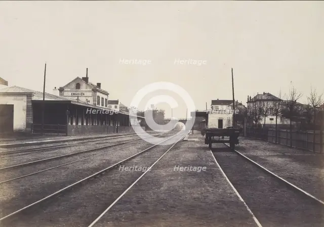 Gare d'Enghien, 1855. Creator: Edouard Baldus.