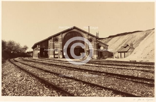 Gare de Longueau, 1855. Creator: Edouard Baldus.