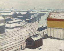 Gare Montparnasse in the Snow, 1913. Artist: Marquet, Pierre-Albert (1875-1947)