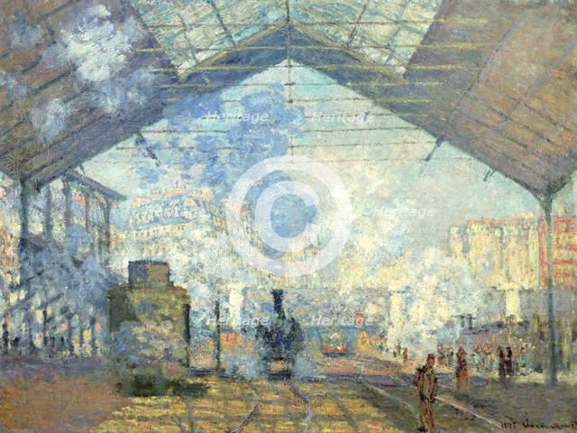 'Gare Saint Lazare, Paris', 1877. Artist: Claude Monet