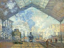 Gare Saint Lazare, Paris 1877. Artist: Claude Monet