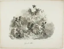 Gâres les Albums, 1828. Creator: Auguste Raffet