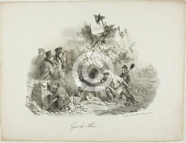 Gâres les Albums, 1828. Creator: Auguste Raffet.