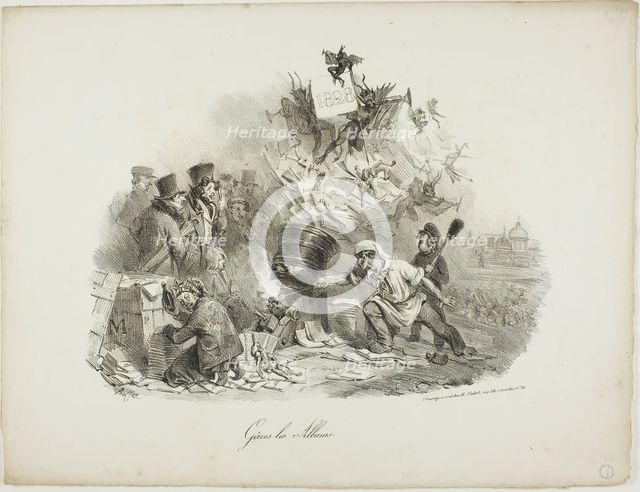 Gâres les Albums, 1828. Creator: Auguste Raffet.