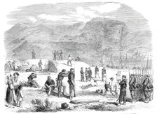 Garibaldi at the Faro Point, Messina, reconnoitring the Fort Torre di Cavallo, Calabria..., 1860. Creator: Unknown