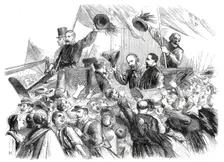 Garibaldi's entry into Naples - a sketch in the Strada di Toledo, by T. Nast, 1860. Creator: Unknown