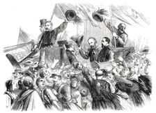 Garibaldi's entry into Naples - a sketch in the Strada di Toledo, by T. Nast, 1860. Creator: Unknown