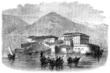 Garibaldi's quarters at Varignano, Spezia - from a sketch by M. Beaucé, 1862. Creator: Smyth