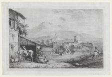 Garigliano Passage (Italy), 1793. Creator: Jean-Jacques de Boissieu