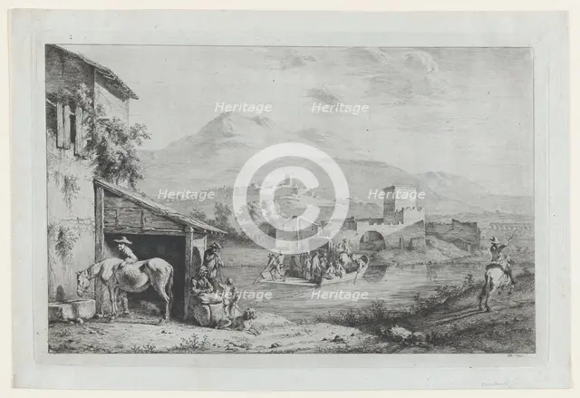 Garigliano Passage (Italy), 1793. Creator: Jean-Jacques de Boissieu.