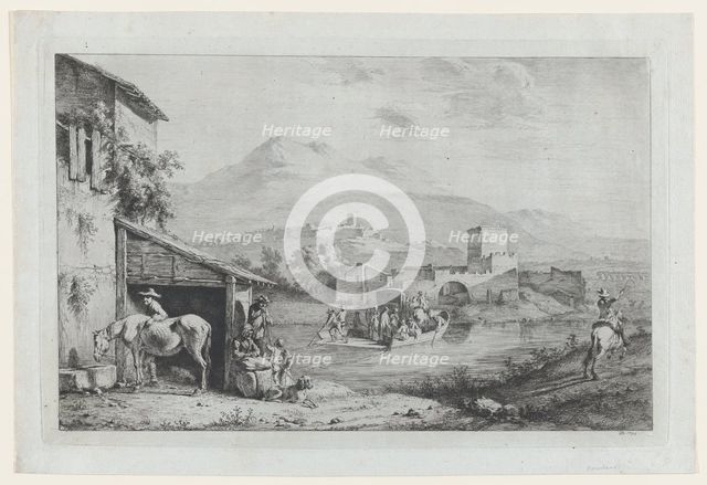 Garigliano Passage (Italy), 1793. Creator: Jean-Jacques de Boissieu.