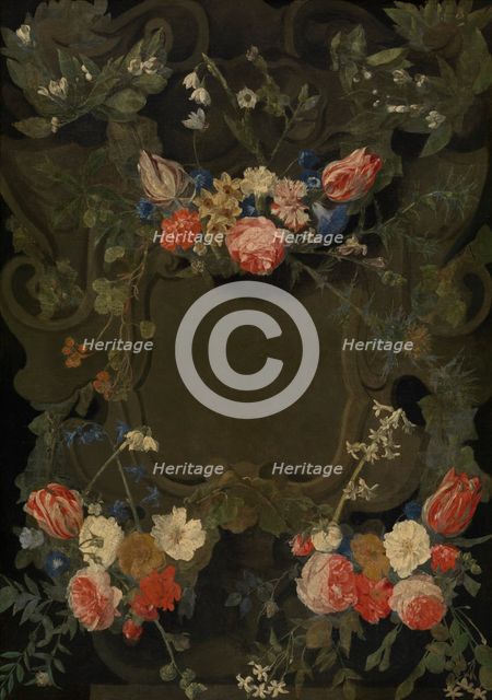 Garland of Flowers, c1640-1660. Creator: Jan Philips van Thielen.