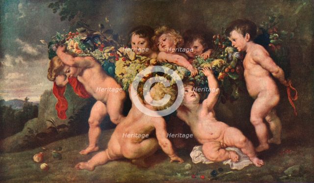 'Garland of Fruit', 1615-17 (c1927). Artist: Peter Paul Rubens.