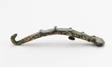 Garment hook (daigou) with dragons and taotie, Western Han dynasty, 206 BCE-8 CE. Creator: Unknown