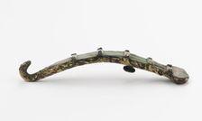 Garment hook (daigou) with dragons and taotie, Western Han dynasty, 206 BCE-8 CE. Creator: Unknown