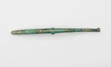 Garment hook (daigou) with geometric..., Late Eastern Zhou dynasty, ca. 5th-4th century BCE. Creator: Unknown