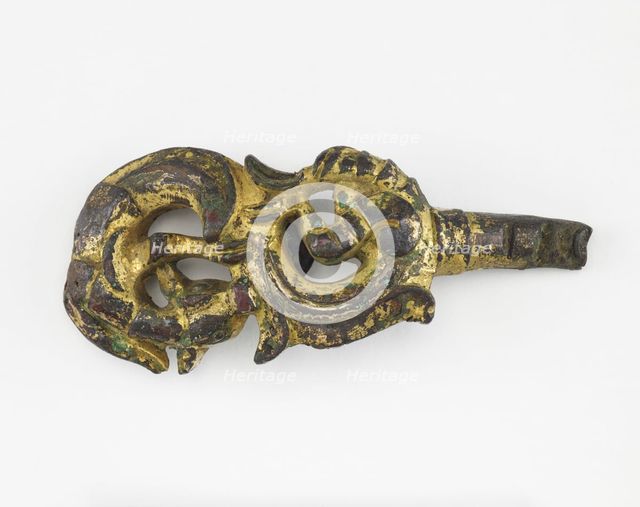 Garment hook (daigou), fragment, Han dynasty, 206 BCE-220 CE. Creator: Unknown.
