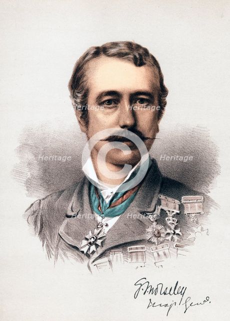 Garnet Joseph Wolseley, Viscount Wolseley, Irish-born British soldier, c1880. Artist: Anon