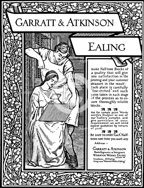 'Garratt & Atkinson advert', 1907. Artist: Garratt & Atkinson.