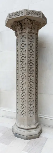 Garrick Theater, Chicago, Illinois, Exterior Column, 1891-92. Creator: Adler & Sullivan