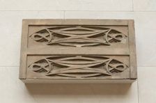 Garrick Theatre: Block of stringcourse from first floor loggia, 1891/92 (demolished 1961). Creator: Adler & Sullivan