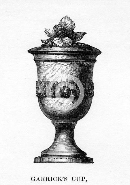 Garrick's Cup, carved from Shakespeare's mulberry tree, 18th century, (1840). Artist: Unknown