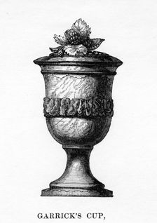 Garrick's Cup, carved from Shakespeare's mulberry tree, 18th century, (1840)