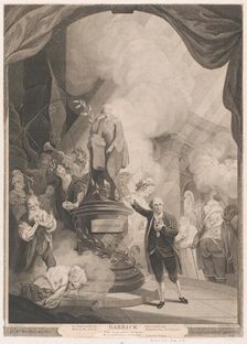 Garrick Speaking the Jubilee Ode, 1784. Creator: Caroline Watson