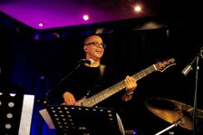 Gary Brown, Jose Neto Quartet, Verdict Jazz Club, Brighton, East Sussex, May 2025. Creator: Brian O'Connor
