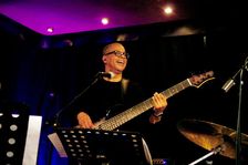 Gary Brown, Jose Neto Quartet, Verdict Jazz Club, Brighton, East Sussex, May 2025. Creator: Brian O'Connor