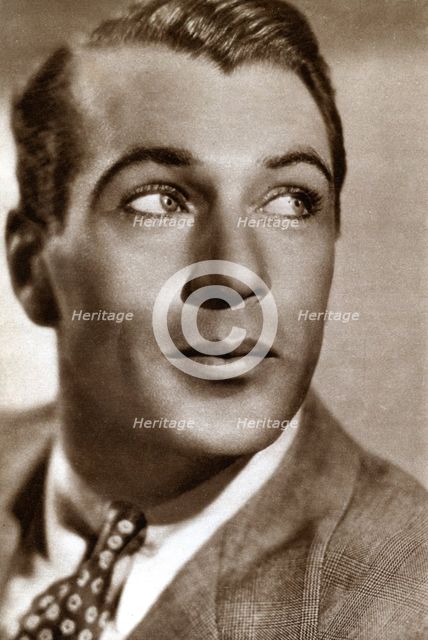 Gary Cooper, American film actor, 1933. Artist: Unknown