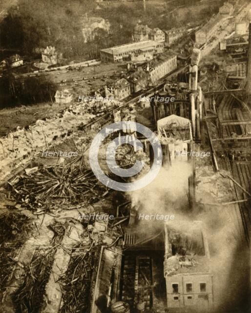 Gas explosion at Neunkirchen, Saarland, Germany, February 1933. Creator: Unknown.