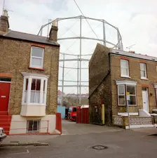 Gas holder in Upper Grove, Margate, Kent, 2000. Artist: P Williams