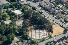 Gas holders, Branksome Gas Works, Poole, Dorset, 2018. Creator: Historic England