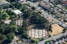 Gas holders, Branksome Gas Works, Poole, Dorset, 2018. Creator: Historic England