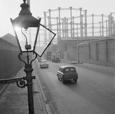 Gas light, King's Cross, London, 1949-1969
