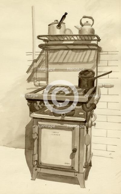 Gas stove, 1951. Creator: Shirley Markham.