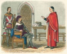 Gascoigne refuses to sentence a prelate or peer 1405 (1864). Artist: James William Edmund Doyle