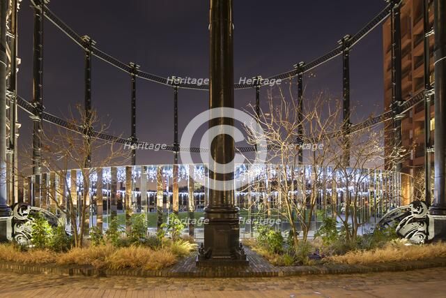 Gasholder Park, King's Cross, Camden, London, 2017. Creator: James O Davies.