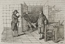 Gaspar Melchor de Jovellanos is released from...Bellver Castle on April 6, 1808, (1851). Creator: Unknown