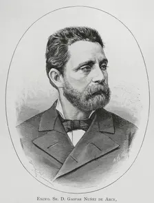 Gaspar Núñez de Arce, (1832-1903), Spanish poet and politician, 1883. Creator: Arturo Carretero y Sánchez