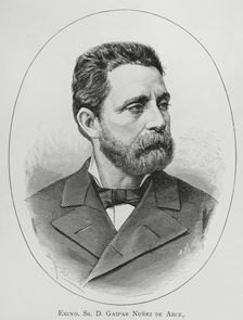 Gaspar Núñez de Arce, (1832-1903), Spanish poet and politician, 1883. Creator: Arturo Carretero y Sánchez