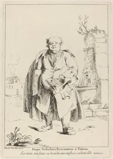 Gaspar Gribolari Brocanteur à Padoüe (Gaspar Gribolari, Second-Hand Dealer in Padua), 1775. Creator: Giovanni David