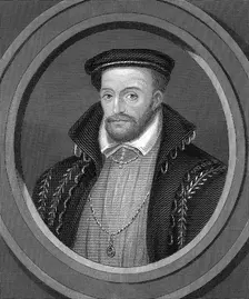 Gaspard de Coligny, 16th century French Huguenot admiral, 1851