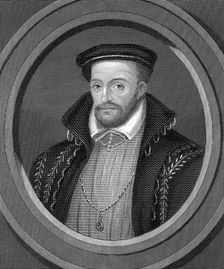 Gaspard de Coligny, 16th century French Huguenot admiral, 1851