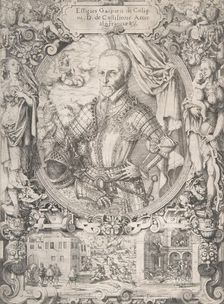 Gaspard de Coligny, Admiral of France, 1550-91. Creator: Jost Ammon