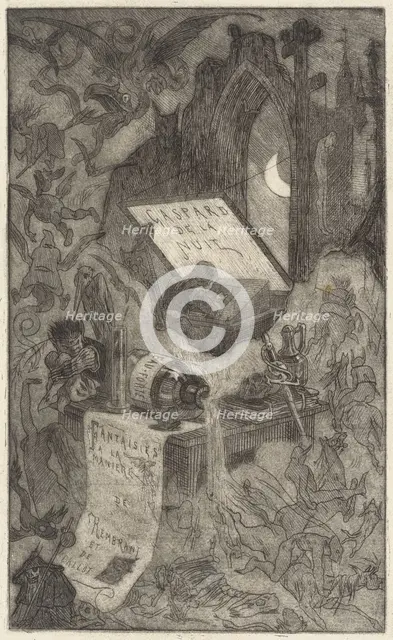 Gaspard de la Nuit, 1868. Creator: Félicien Rops.