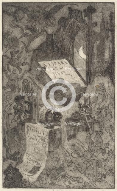 Gaspard de la Nuit, 1868. Creator: Félicien Rops.