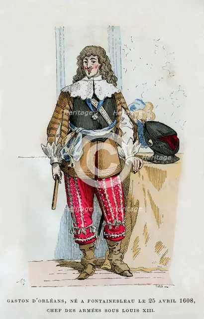 Gaston, Duc d'Orleans, commander of the armies under Louis XIII of France, 1882-1884. Artist: Unknown