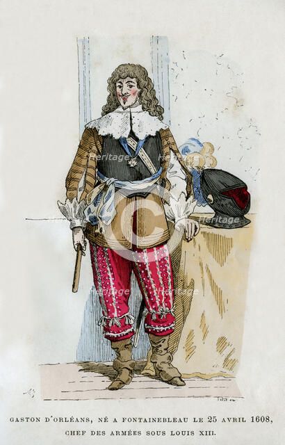Gaston, Duc d'Orleans, commander of the armies under Louis XIII of France, 1882-1884. Artist: Unknown